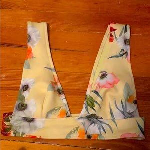 H&M yellow bikini top